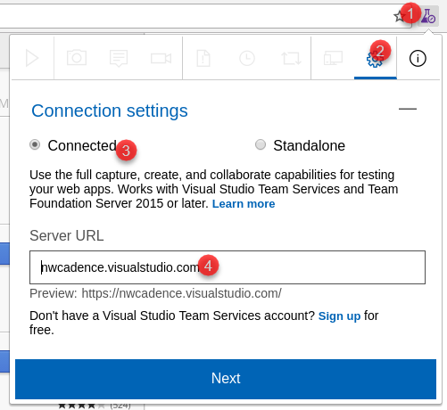 Connect to VSTS