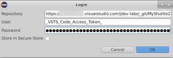 Login to Eclipse