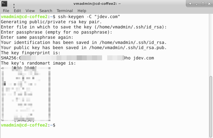 Create an SSH key