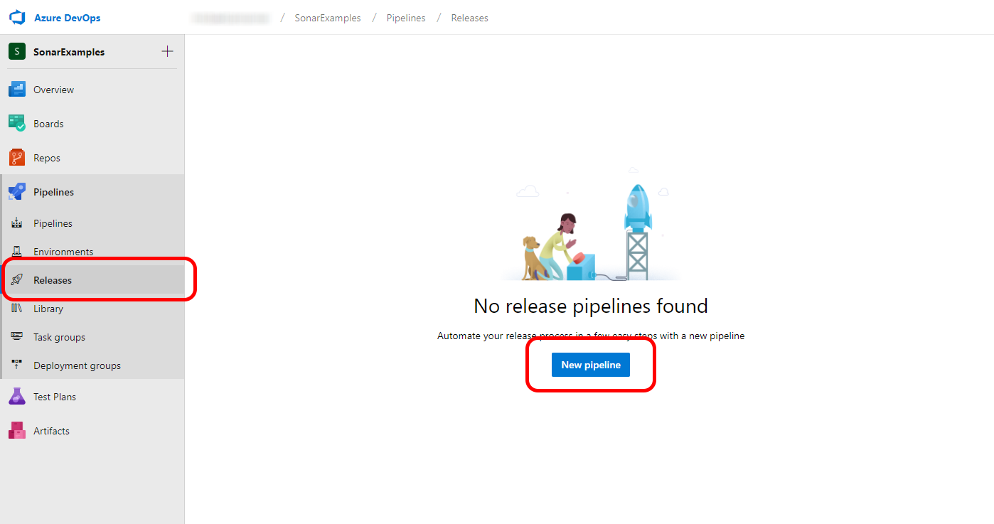 create a new release pipeline